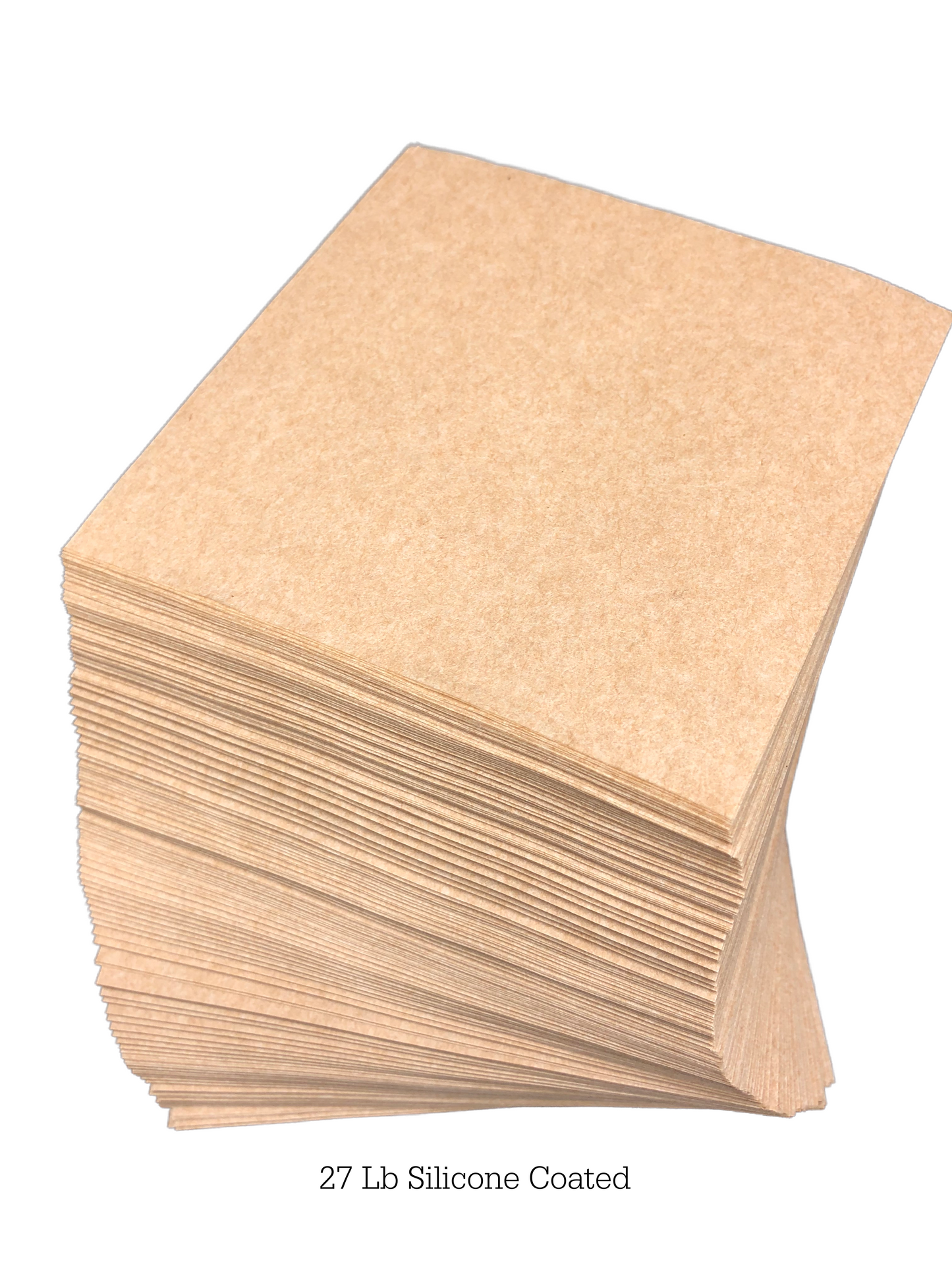 Silicone Coated 27lb Natural Parchment Paper Squares (All Sizes Available)